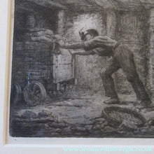 Load image into Gallery viewer, Scottish Art Robert Bryden Etching Scottish Mining History Aryshire
