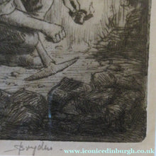 Load image into Gallery viewer, Scottish Art Robert Bryden Etching Scottish Mining History Aryshire

