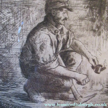 Load image into Gallery viewer, Scottish Art Robert Bryden Etching Scottish Mining History Aryshire
