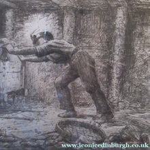 Load image into Gallery viewer, Scottish Art Robert Bryden Etching Scottish Mining History Aryshire
