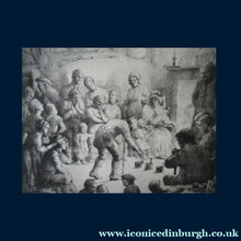 Load image into Gallery viewer, SCOTTISH ART. Rare FRAMED Etching by Robert Bryden (1865 - 1939). Illustration to Burns "Halloween" (1895)
