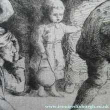 Load image into Gallery viewer, Robert Bryden Etching Illustration to Robert Burns Poem Halloween
