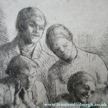 Load image into Gallery viewer, Robert Bryden Etching Illustration to Robert Burns Poem Halloween
