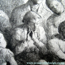 Load image into Gallery viewer, Robert Bryden Etching Illustration to Robert Burns Poem Halloween
