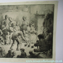 Load image into Gallery viewer, Robert Bryden Etching Illustration to Robert Burns Poem Halloween
