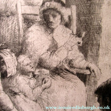 Load image into Gallery viewer, Robert Bryden Etching Illustration to Robert Burns Poem Halloween
