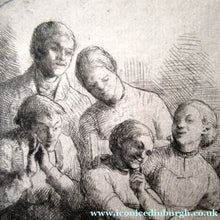 Load image into Gallery viewer, Robert Bryden Etching Illustration to Robert Burns Poem Halloween
