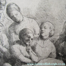 Load image into Gallery viewer, Robert Bryden Etching Illustration to Robert Burns Poem Halloween
