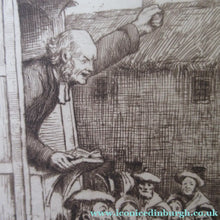 Load image into Gallery viewer, Scottish Etching Robert Bryden. Robert Burns Illustration: The Holy Fair 1890s
