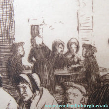 Load image into Gallery viewer, Scottish Etching Robert Bryden. Robert Burns Illustration: The Holy Fair 1890s

