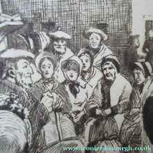 Load image into Gallery viewer, Scottish Etching Robert Bryden. Robert Burns Illustration: The Holy Fair 1890s
