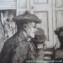 Load image into Gallery viewer, Scottish Etching Robert Bryden. Robert Burns Illustration: The Holy Fair 1890s
