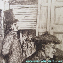 Load image into Gallery viewer, Scottish Etching Robert Bryden. Robert Burns Illustration: The Holy Fair 1890s
