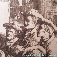 Load image into Gallery viewer, Scottish Etching Robert Bryden. Robert Burns Illustration: The Holy Fair 1890s
