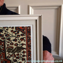 Load image into Gallery viewer, SCOTTISH ART: Rare Screenprint by Bel Cowie Entitled "Red Geranium for an Oriental Carpet".  Signed and dated Feb '80. RARE
