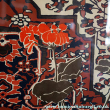 Load image into Gallery viewer, SCOTTISH ART: Rare Screenprint by Bel Cowie Entitled "Red Geranium for an Oriental Carpet".  Signed and dated Feb '80. RARE
