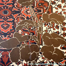 Load image into Gallery viewer, SCOTTISH ART: Rare Screenprint by Bel Cowie Entitled "Red Geranium for an Oriental Carpet".  Signed and dated Feb '80. RARE
