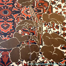 Load image into Gallery viewer, SCOTTISH ART: Rare Screenprint by Bel Cowie Entitled "Red Geranium for an Oriental Carpet".  Signed and dated Feb '80. RARE
