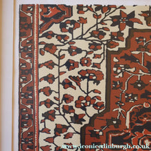 Load image into Gallery viewer, SCOTTISH ART: Rare Screenprint by Bel Cowie Entitled "Red Geranium for an Oriental Carpet".  Signed and dated Feb '80. RARE
