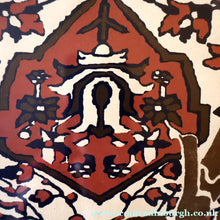 Load image into Gallery viewer, SCOTTISH ART: Rare Screenprint by Bel Cowie Entitled "Red Geranium for an Oriental Carpet".  Signed and dated Feb '80. RARE
