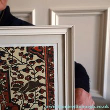 Load image into Gallery viewer, SCOTTISH ART: Rare Screenprint by Bel Cowie Entitled "Red Geranium for an Oriental Carpet".  Signed and dated Feb '80. RARE
