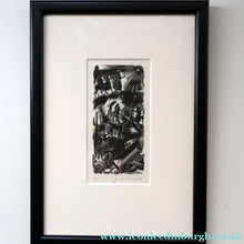 Load image into Gallery viewer, SCOTTISH ART. Rare Original 1947 Wood Engraving by Jozef Sekalski. Design for a Christmas Card Entitled ’Boogie
