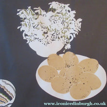 Load image into Gallery viewer, Bell Cowie Screenprint 1975 Brown Eggs Scottish Art
