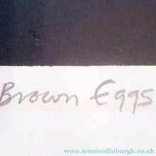 Load image into Gallery viewer, Bell Cowie Screenprint 1975 Brown Eggs Scottish Art
