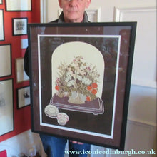 Load image into Gallery viewer, SCOTTISH ART: Rare Screenprint by Bel Cowie Entitled ’Enclosed’. Signed and dated May ’75. RARE - British Prints
