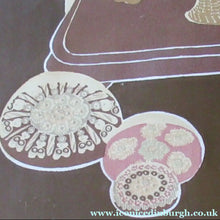 Load image into Gallery viewer, Bel Cowie 1975 Artist's Proof Screenprint. Flowers and Scottish Paperweights. Entitled Enclosed
