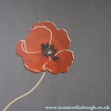 Load image into Gallery viewer, SCOTTISH ART: Rare Screenprint by Bel Cowie Entitled "Minoan Poppies" . Signed and dated 1981. FRAMED
