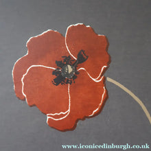 Load image into Gallery viewer, SCOTTISH ART: Rare Screenprint by Bel Cowie Entitled "Minoan Poppies" . Signed and dated 1981. FRAMED
