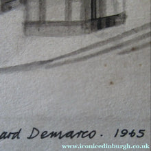 Load image into Gallery viewer, Richard Demarco Original 1960s Pen and Ink Drawing. View of the Lawnmarket
