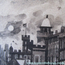 Load image into Gallery viewer, Richard Demarco Original 1960s Pen and Ink Drawing. View of the Lawnmarket
