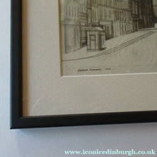 Load image into Gallery viewer, SCOTTISH ART. Original 1960s Pen &amp; Ink Drawing by Richard Demarco. View of the Lawnmarket Looking Towards Edinburgh
