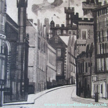 Load image into Gallery viewer, Richard Demarco Original 1960s Pen and Ink Drawing. View of the Lawnmarket
