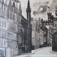 Load image into Gallery viewer, Richard Demarco Original 1960s Pen and Ink Drawing. View of the Lawnmarket
