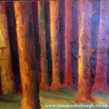 Load image into Gallery viewer, Robert Maclaurin Oil on Canvas Man in a Forest. Scottish Art
