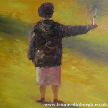 Load image into Gallery viewer, Robert Maclaurin Oil on Canvas Man in a Forest. Scottish Art
