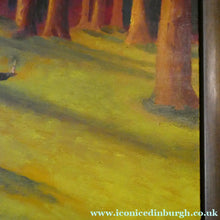 Load image into Gallery viewer, Robert Maclaurin Oil on Canvas Man in a Forest. Scottish Art

