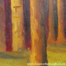 Load image into Gallery viewer, Robert Maclaurin Oil on Canvas Man in a Forest. Scottish Art
