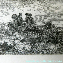 Load image into Gallery viewer, Antique Scottish Etching. John Clerk of Eldin Craigmillar Carse 1776 Framed
