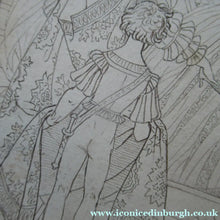 Load image into Gallery viewer, Sir Joseph Noel Paton Pen and Ink Drawing. Medieval Subject for Illustration
