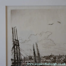 Load image into Gallery viewer, SCOTTISH ART. Sir Muirhead Bone (1876 - 1953). Autumn Breeze, Lowestoft. Pencil signed etching. Dated 1934
