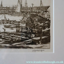 Load image into Gallery viewer, SCOTTISH ART. Sir Muirhead Bone (1876 - 1953). Autumn Breeze, Lowestoft. Pencil signed etching. Dated 1934

