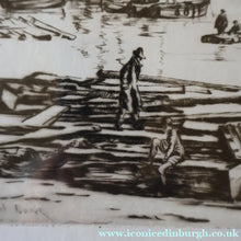 Load image into Gallery viewer, SCOTTISH ART. Sir Muirhead Bone (1876 - 1953). Autumn Breeze, Lowestoft. Pencil signed etching. Dated 1934
