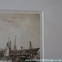 Load image into Gallery viewer, SCOTTISH ART. Sir Muirhead Bone (1876 - 1953). Autumn Breeze, Lowestoft. Pencil signed etching. Dated 1934
