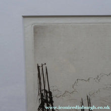 Load image into Gallery viewer, SCOTTISH ART. Sir Muirhead Bone (1876 - 1953). Autumn Breeze, Lowestoft. Pencil signed etching. Dated 1934
