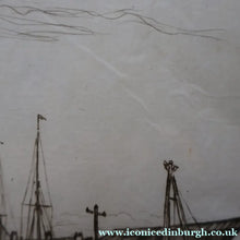 Load image into Gallery viewer, SCOTTISH ART. Sir Muirhead Bone (1876 - 1953). Autumn Breeze, Lowestoft. Pencil signed etching. Dated 1934
