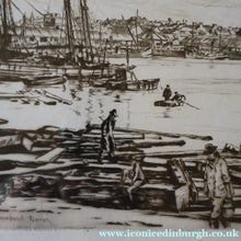 Load image into Gallery viewer, SCOTTISH ART. Sir Muirhead Bone (1876 - 1953). Autumn Breeze, Lowestoft. Pencil signed etching. Dated 1934

